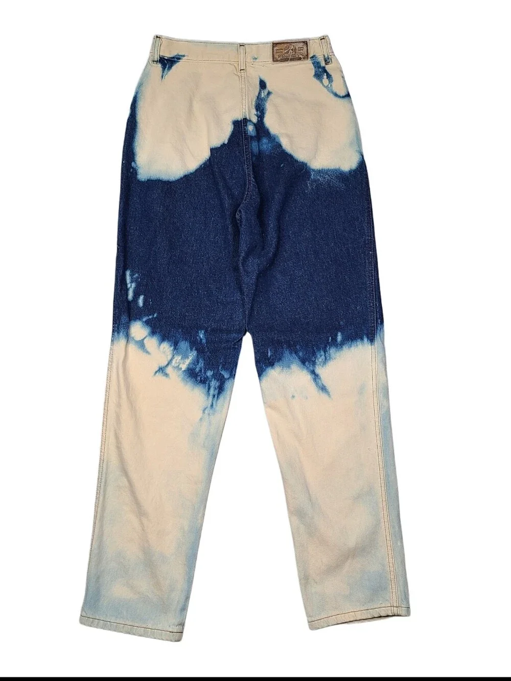 Vtg Rocky Mountain High Rise Mom Jeans Western Tie-Dye 26x31 Americana USA Made
